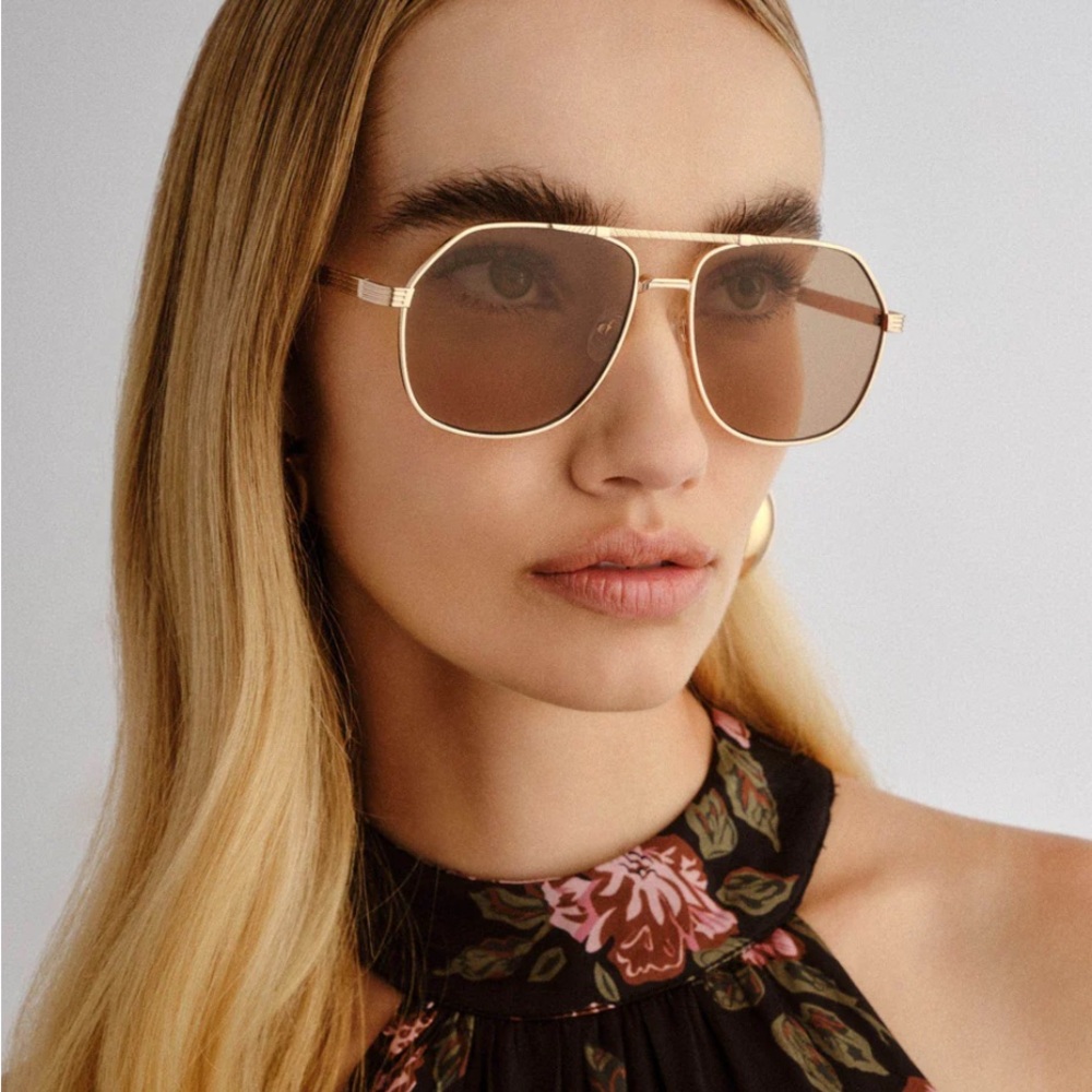 AIRE -  Cosmos - Gold Sunglasses